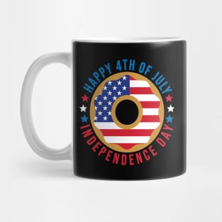 American Flag Donut / Happy Fourth of July / Independence Day Mug